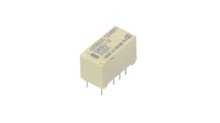 Omron Surface Mount Latching Power Relay, 3V dc Coil, 2A Switching Current, DPDT [G6SU-2 DC3]; 266-056