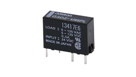 Omron G3DZ Series Solid State Relay, 0.6 A Load, PCB Mount, 264 V ac/dc Load, 28.8 V ac/dc Control [G3DZ-2R6PL DC24]; 266-142