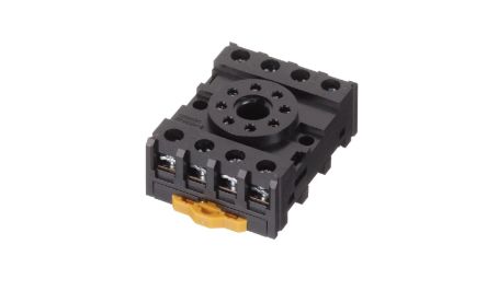 Omron MKS 8 Pin Chassis Mount Relay Socket, for use with Relay [PF083A]; 266-261