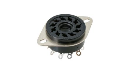 Omron MKS 11 Pin Chassis Mount Relay Socket, for use with Relay [PL11]; 266-268
