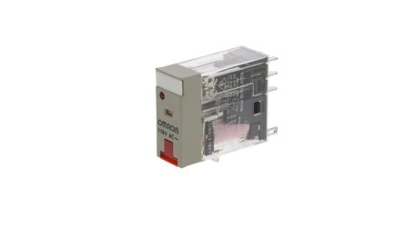 Omron Plug In Latching Power Relay, 200/220V ac Coil, 5A Switching Current, DPDT [G2R-2-SNI AC200/(220)(S)]; 266-329