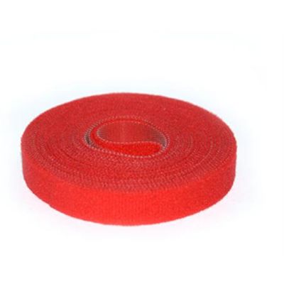 RS PRO Hook & Loop Tape, Reuseable, 10m x 20 mm, Red Nylon, Pk-1 [0]; 268-002