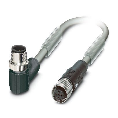 Phoenix Contact SAC Bus Cable, 2 Cores, 0.25 mm², Bus, 500mm, Silver Polyurethane PUR Sheath, 24 AWG [1419058]; 268-099