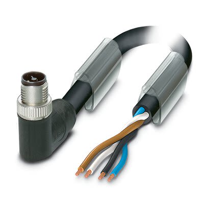Phoenix Contact 10899 PVC 1.5 mm² 4 Core Power Cable, Black, Grey Polyvinyl Chloride PVC, 10m [1089968]; 268-107