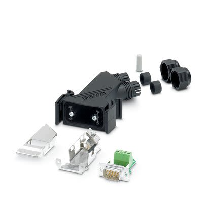 Phoenix Contact VS 9 Way Angled Screw D-sub Connector Plug [1405523]; 268-139