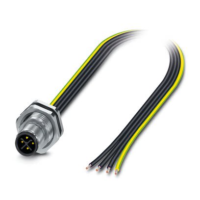Phoenix Contact, 14116 IP65, IP67 Metal Rear Mount 4 Position Power Connector Plug, Rated At 12A, 630 V [1411603]; 268-835