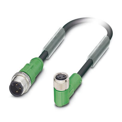 Phoenix Contact Straight Male 3 way M12 to Right Angle Female 3 way M8 Sensor Actuator Cable, 3m [1415533]; 268-926