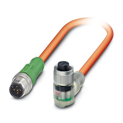 Phoenix Contact Straight Male 5 way M12 to Straight Female 5 way M12 Actuator/Sensor Cable, 1m [1416220]; 269-001