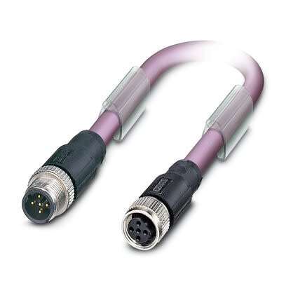 Phoenix Contact SAC Bus Cable, 2 Cores, 2 x 0.2 mm², Bus, Screened, 10m, Red Polyurethane PUR Sheath, 24 AWG [1507395]; 269-028