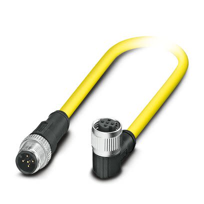 Phoenix Contact Straight Male 5 way M12 to Right Angle Female 5 way M12 Actuator/Sensor Cable, 5m [1424985]; 269-152