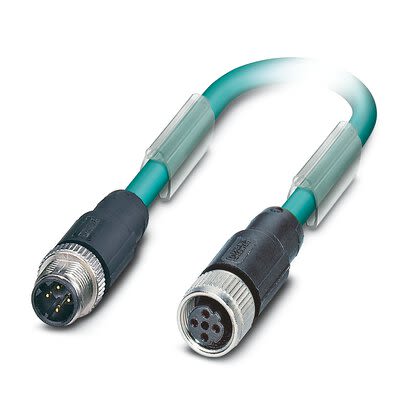 Phoenix Contact SAC Bus Cable, 4 Cores, 2 x 2 x 0.14 mm², Bus, Screened, 8m, Blue Polyurethane PUR Sheath, 26 AWG [1569553]; 269-178