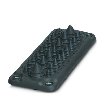 Phoenix Contact MC Series Cable Gland Plate for Use with B24 Heavy-Duty Connectors, 222 x 92 x 29.5mm [1415237]; 269-210