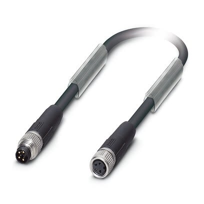 Phoenix Contact SAC Bus Cable, 2 Cores, 0.14 mm², Bus, 10m, Black Polyurethane PUR Sheath, 26 AWG [1543375]; 269-444