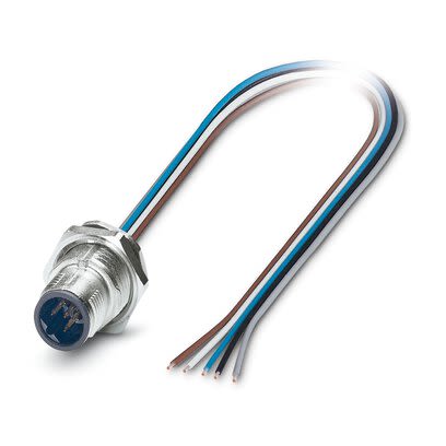 Phoenix Contact, 15436 IP65, IP67 Metal Rear Mount 5 Position Power Connector Plug, Rated At 4A, 60 V [1543663]; 269-447