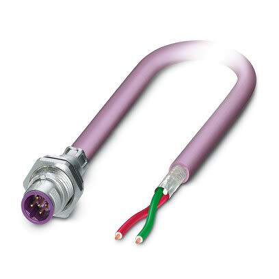 Phoenix Contact, 15343 IP65, IP67 Metal Rear Mount 2 Position Power Connector Plug, Rated At 4A, 48 V [1534368]; 269-496