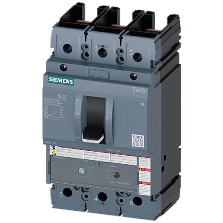 Siemens, SENTRON MCCB Molded Case Circuit Breaker 3P 80A, Breaking Capacity 100 kA, Fixed Mount [3VA5280-7EF31-2AA0]; 269-560