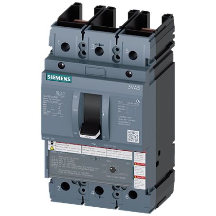 Siemens, SENTRON MCCB Molded Case Circuit Breaker 2P 40A, Breaking Capacity 65 kA, Fixed Mount [3VA5240-6ED61-0AA0]; 269-700