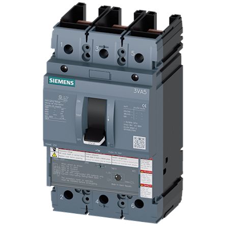 Siemens, SENTRON MCCB Molded Case Circuit Breaker 3P 45A, Breaking Capacity 100 kA, Fixed Mount [3VA5245-7ED31-0AA0]; 269-747