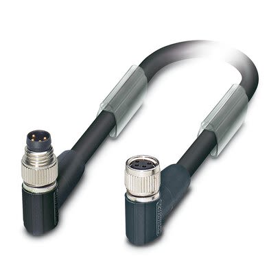 Phoenix Contact SAC Bus Cable, 4 Cores, 1 x 0.38 mm², 2 x 0.14 mm², 2 x 0.34 mm², Bus, Screened, 5m, Black Polyurethane [1551008]; 270-214