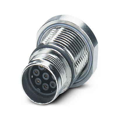 Phoenix Contact, 16135 IP67 Metal Rear Mount 7+PE Power Connector Socket, Rated At 14A, 630 V [1613593]; 270-471
