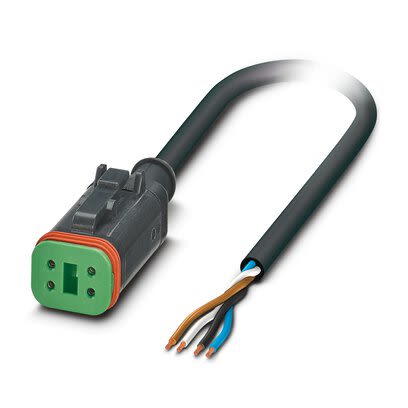 Phoenix Contact Straight 4 way Free Ends to Straight Female 4 way 4-Pole Sensor Actuator Cable, 1.5m [1415007]; 270-569