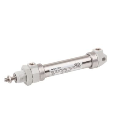 EMERSON ? AVENTICS Roundline Cylinder - 1331202000, 12mm Bore, 25mm Stroke, ICM Series, Double Acting [1331202000]; 274-405