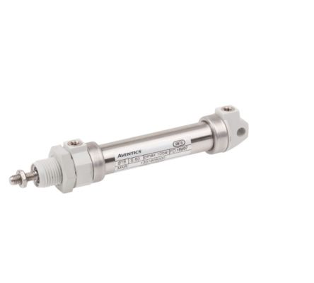 EMERSON ? AVENTICS Roundline Cylinder - 1331208000, 12mm Bore, 80mm Stroke, ICM Series, Double Acting [1331208000]; 274-408