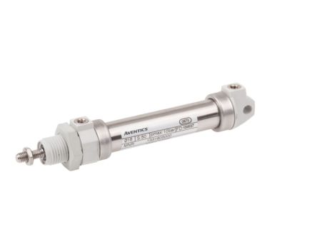 EMERSON ? AVENTICS Roundline Cylinder - 1332510000, 25mm Bore, 100mm Stroke, ICM Series, Double Acting [1332510000]; 274-432
