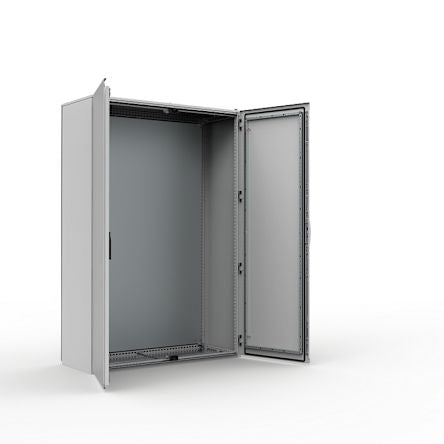 nVent HOFFMAN MKD Series Mild Steel Double-Door-Door Floor Standing Enclosure, Double Door Door, IP55, 1600 x 1200 x [MKD16125R5]; 275-070