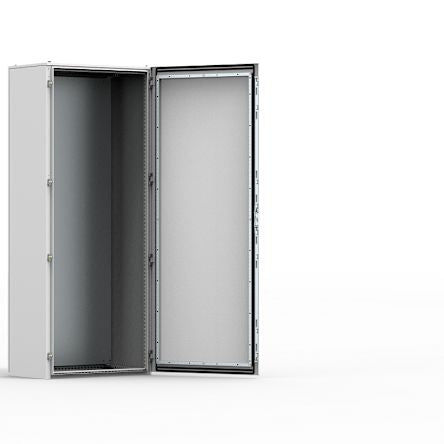 nVent HOFFMAN MKS Series Mild Steel Single-Door-Door Floor Standing Enclosure, Opaque Door, IP55, 1400 x 600 x 400mm [MKS14064R5]; 275-088