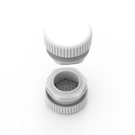 nVent HOFFMAN EDA Series RAL 7035 Pressure Relief Vent, 60 mm Dia., 37mm H, 60mm D, 60mm W, For Use With Enclosure [EDA40]; 275-199