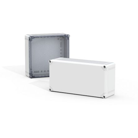nVent HOFFMAN OABP Series ABS Terminal Box, IP66, IP67, Viewing Window, 200 mm x 400 mm x 132mm [OABP204013GE]; 275-410