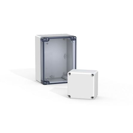 nVent HOFFMAN DABP Series ABS Terminal Box, IP66, IP67, Viewing Window, 120 mm x 200 mm x 86mm [DABP122009GE]; 275-539