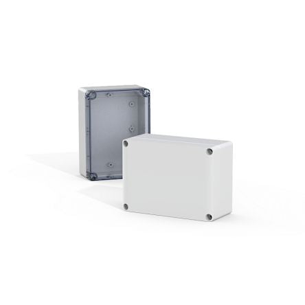 nVent HOFFMAN SABP Series ABS Terminal Box, IP66, IP67, Viewing Window, 125 mm x 125 mm x 100mm [SABP131310GE]; 275-625