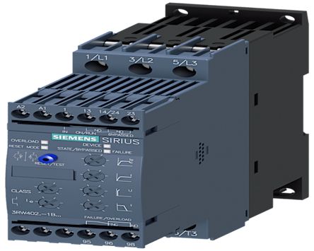 Siemens SIRIUS Soft Starter, , 7.5 kW, 400 → 600 V ac, 3 Phase, IP20 [3RW4024-1BB15]; 275-809