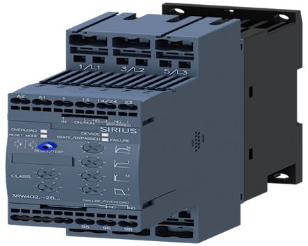 Siemens SIRIUS Soft Starter, , 15 kW, 400 → 600 V ac, 3 Phase, IP20 [3RW4026-2BB15]; 275-812