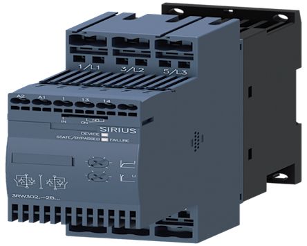 Siemens SIRIUS Soft Starter, , 11 kW, 200 → 480 V ac, 3 Phase, IP20 [3RW3026-2BB14]; 275-889