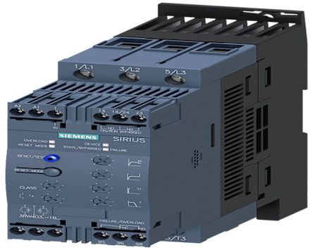 Siemens SIRIUS Soft Starter, , 45 kW, 400 → 600 V ac, 3 Phase, IP20 [3RW4038-1BB05]; 275-903