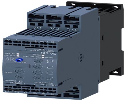 Siemens SIRIUS Soft Starter, , 15 kW, 200 → 480 V ac, 3 Phase, IP20 [3RW4027-2TB04]; 275-955