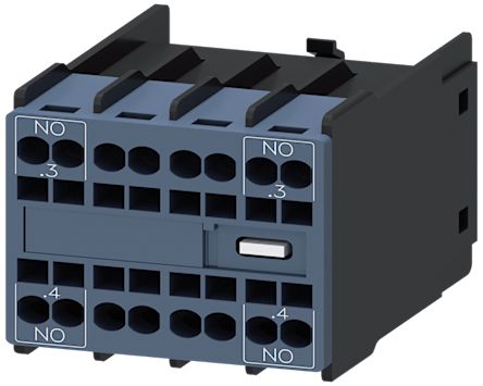 Siemens Auxiliary Contact, 2 Contact, 1NO, Snap On Mounting, SIRIUS 3RH [3RH2911-2NF20]; 275-988