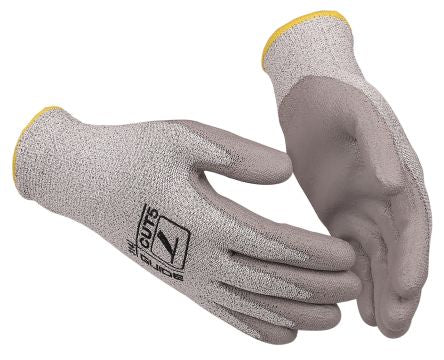 GUIDE GLOVES GUIDE 314 Grey Glass Fibre, HPPE, Polyurethane Mechanical Protection Work Gloves, Size 12, Polyurethane [GUIDE 314 T12]; 276-362