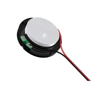 PUI Audio 1W Miniature Speaker 18mm Dia. , 18 x 18 x 5mm [AS01808MR-LW152-R]; 276-747