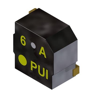 PUI Audio 78dB(A) SMD External Magnetic Transducer, 5 x 5 x 3mm, 2V Min, 4V Max [SMT-0540-T-2-R]; 276-781