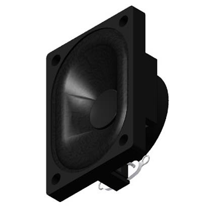 PUI Audio 2W Miniature Speaker, 40 x 28.4 x 13mm [AS04004PO-WR-R]; 276-820