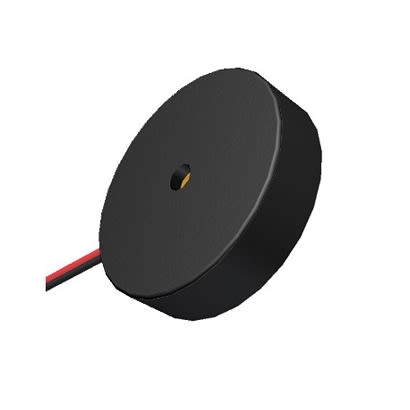PUI Audio 80dB(A) Flange Mount External Piezo Buzzer Transducer, 16.5 x 16.5 x 4mm, 1V Min, 30V Max [AT-1750-TFL-LW95-R]; 276-854