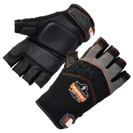 Ergodyne 900 Black Anti-Vibration Work Gloves, Size M [17693]; 277-119