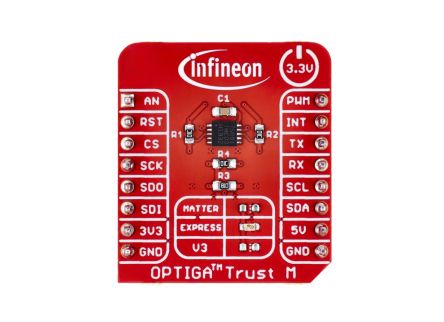 Infineon OPTIGA Trust M Express I2C Evaluation Board TRUSTMEXPSHIELDTOBO1 [TRUSTMEXPSHIELDTOBO1]; 277-232