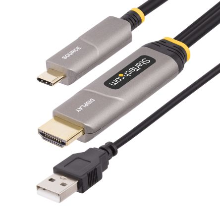 StarTech.com USB C to HDMI Adapter Cable, USB 2.0,  - up to 4K @ 60Hz [145B-USBC-HDMI4K-AOC]; 277-365