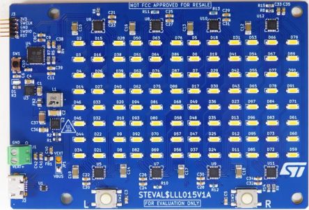 STMicroelectronics 96 LEDs Panel Evaluation Board based on LED1202 Microcontroller Evaluation Board STEVAL-LLL015V1 [STEVAL-LLL015V1]; 277-649