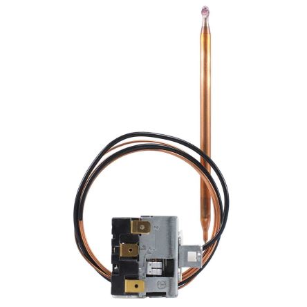 Jumo Capillary Thermostat, 90°C Max, NC, Automatic Reset, Panel Mount [602030/02-041-000-25-2000-40-10-6-40-13-460 707]; 278-869